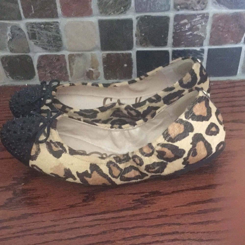 Sam edelman leopard flats size 8
